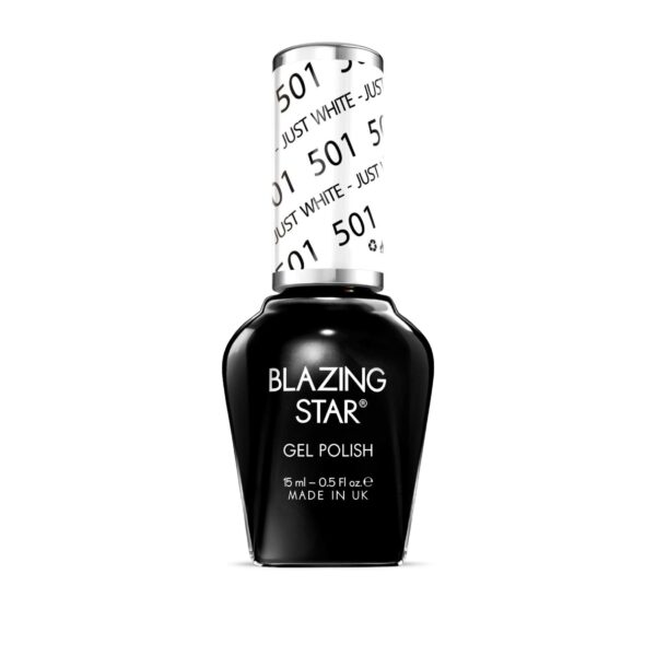 BlazingStar - 501 - Just White - Soak Off Gel Nail Polish