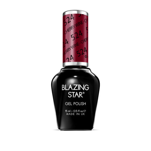 BlazingStar - 524 - Cherry Wine - 15 ml - Soak Off Gel Nail Polish