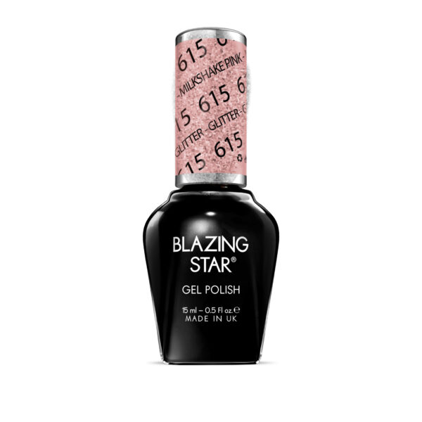 BlazingStar - 615 - Milkshake Pink - 15 ml - Soak Off Gel Nail Polish
