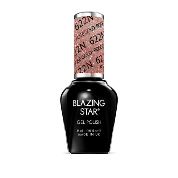 BlazingStar - 622N - Rose Gold - 15 ml - Soak Off Gel Nail Polish