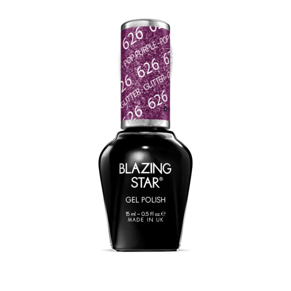 BlazingStar - 626 - Pop Purple - 15 ml - Soak Off Gel Nail Polish