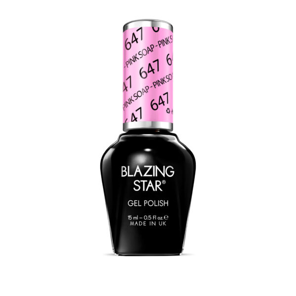 BlazingStar - 647 - Pink Soap - 15 ml - Soak Off Gel Nail Polish