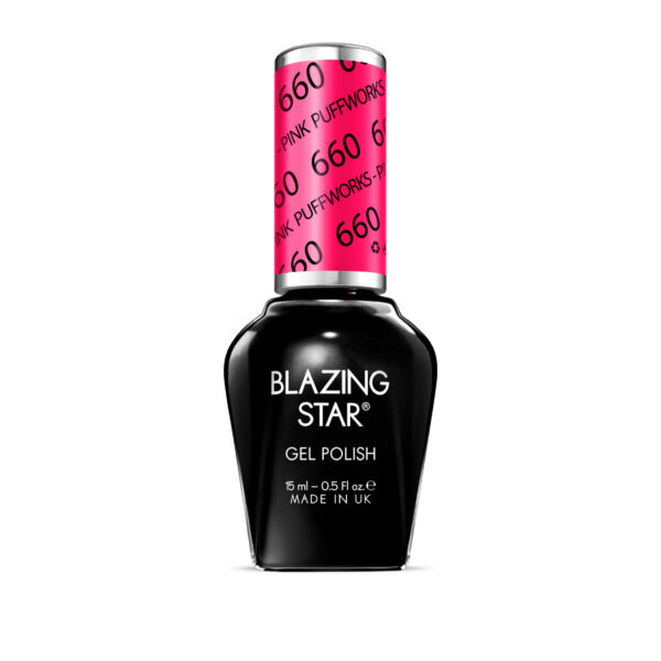 BlazingStar - 660 - Pink Puffworks - 15 ml - Soak Off Gel Nail Polish
