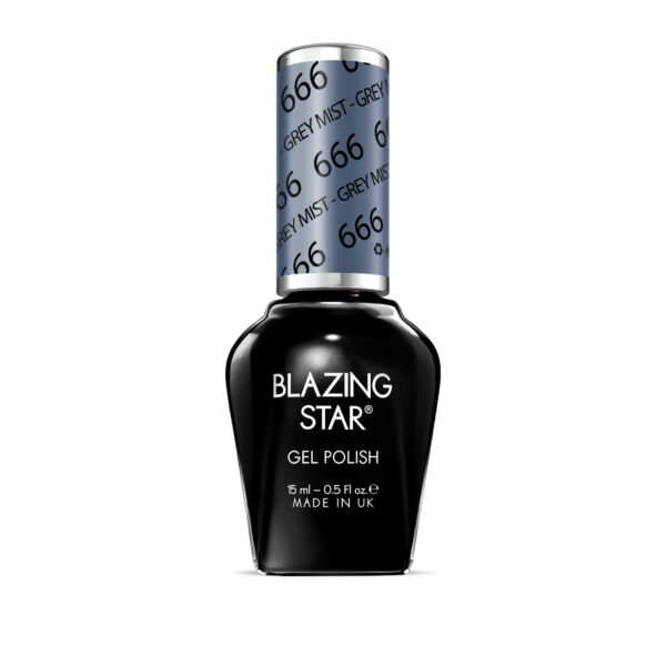 BlazingStar - 666 - Grey Mist - 15 ml - Soak Off Gel Nail Polish