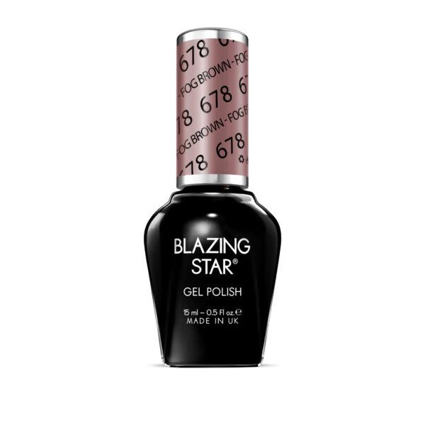 BlazingStar - 678 - Fog Brown - 15 ml - Soak Off Gel Nail Polish