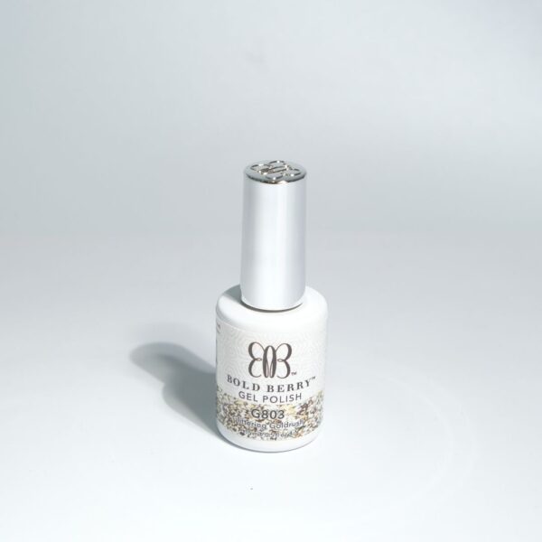 Bold Berry - G803 - Glittering Goldrush - 15 ml - Soak Off Gel Nail Polish