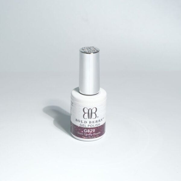 Bold Berry - G829 - Dark Cherry Dazzle - 15 ml - Soak Off Gel Nail Polish