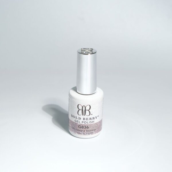 Bold Berry - G836 - Champagne Shimmer - 15 ml - Soak Off Gel Nail Polish