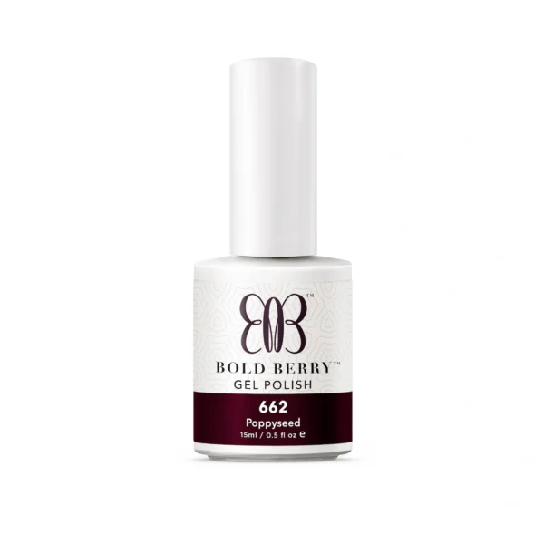 Bold Berry - B662 - Poppyseed - 15 ml - Soak Off Gel Nail Polish