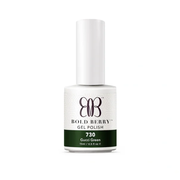 Bold Berry - B730 - Gucci Green - 15 ml - Soak Off Gel Nail Polish
