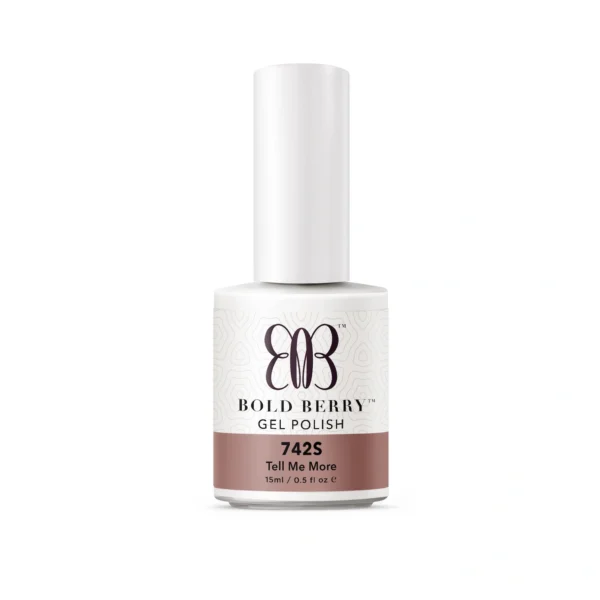 Bold Berry - B742-Sheer - Tell Me More - 15 ml - Soak Off Gel Nail Polish