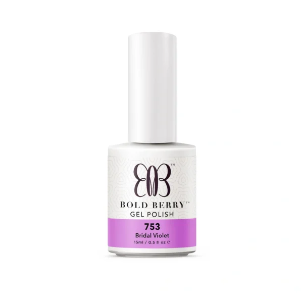 Bold Berry - B753 - Bridal Violet - 15 ml - Soak Off Gel Nail Polish