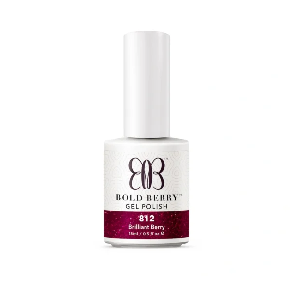 Bold Berry - G812 - Brilliant Berry - 15 ml - Soak Off Gel Nail Polish