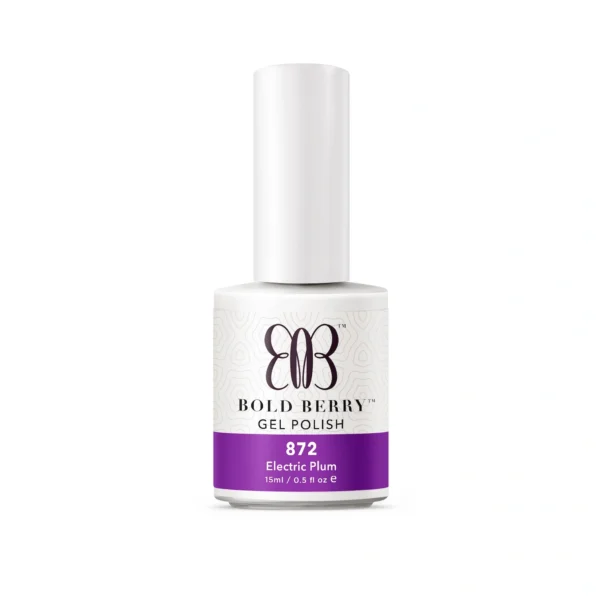 Bold Berry - B872 - Electric Plum - 15 ml - Soak Off Gel Nail Polish