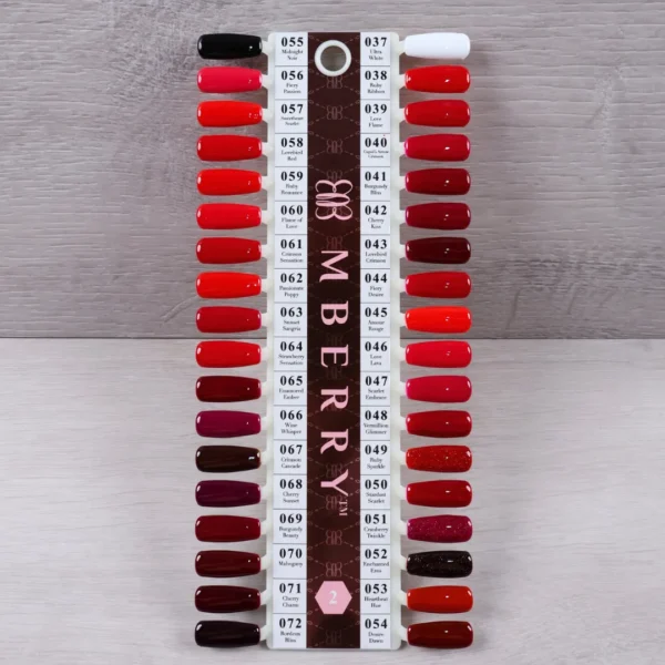 MBerry Gel Polish - Chart 02 - M037 - M055